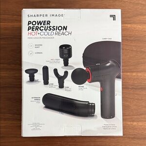 Sharper Image Power Percussion Hot Cold Reach massager